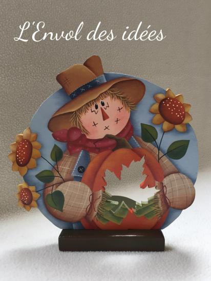 Porte bougie épouvantail